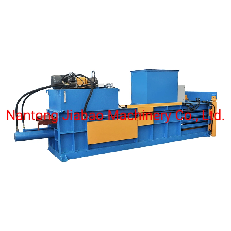Semi Automatic Horizontal Waste Paper Baler Plastic Baling Press Machine