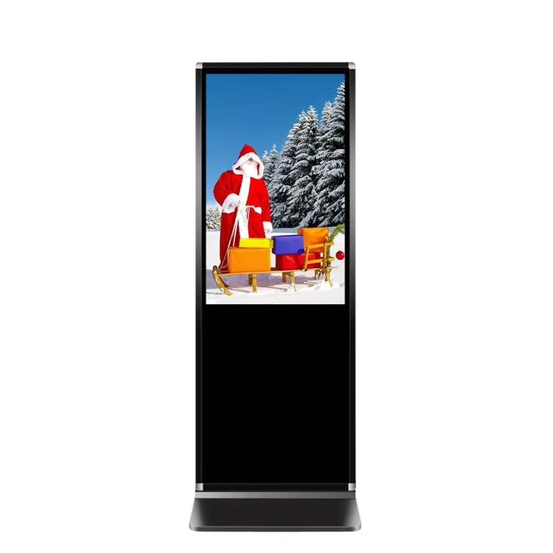 55 Inch Floor Standing Digital Signage Monitor Remote Advertising Display