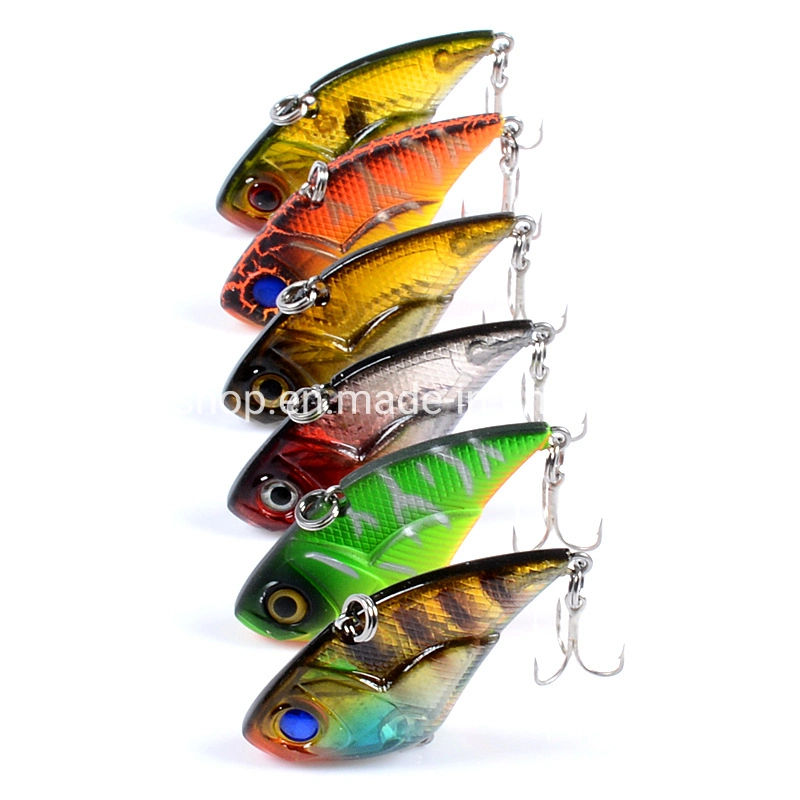 6 Colors 5.3cm/14.30g 10# Hook Full Swimming Layer Hard Bait Far Longer Shot Vib Fishing Lure