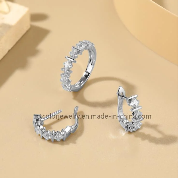 2023 Nuevo Diseño Moissanite anillo Diamante Joyería de Moda