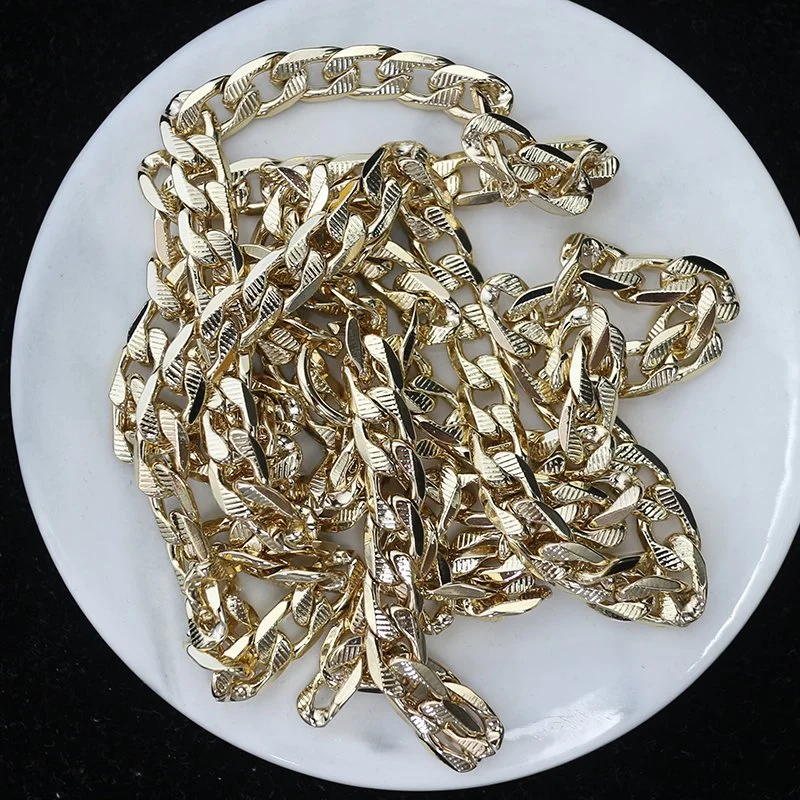 Wholesale/Supplier Custom Stainless Steel Plated 14K 18K Gold Vermeil Thin Rope Chain Necklace Rope Gold Chain