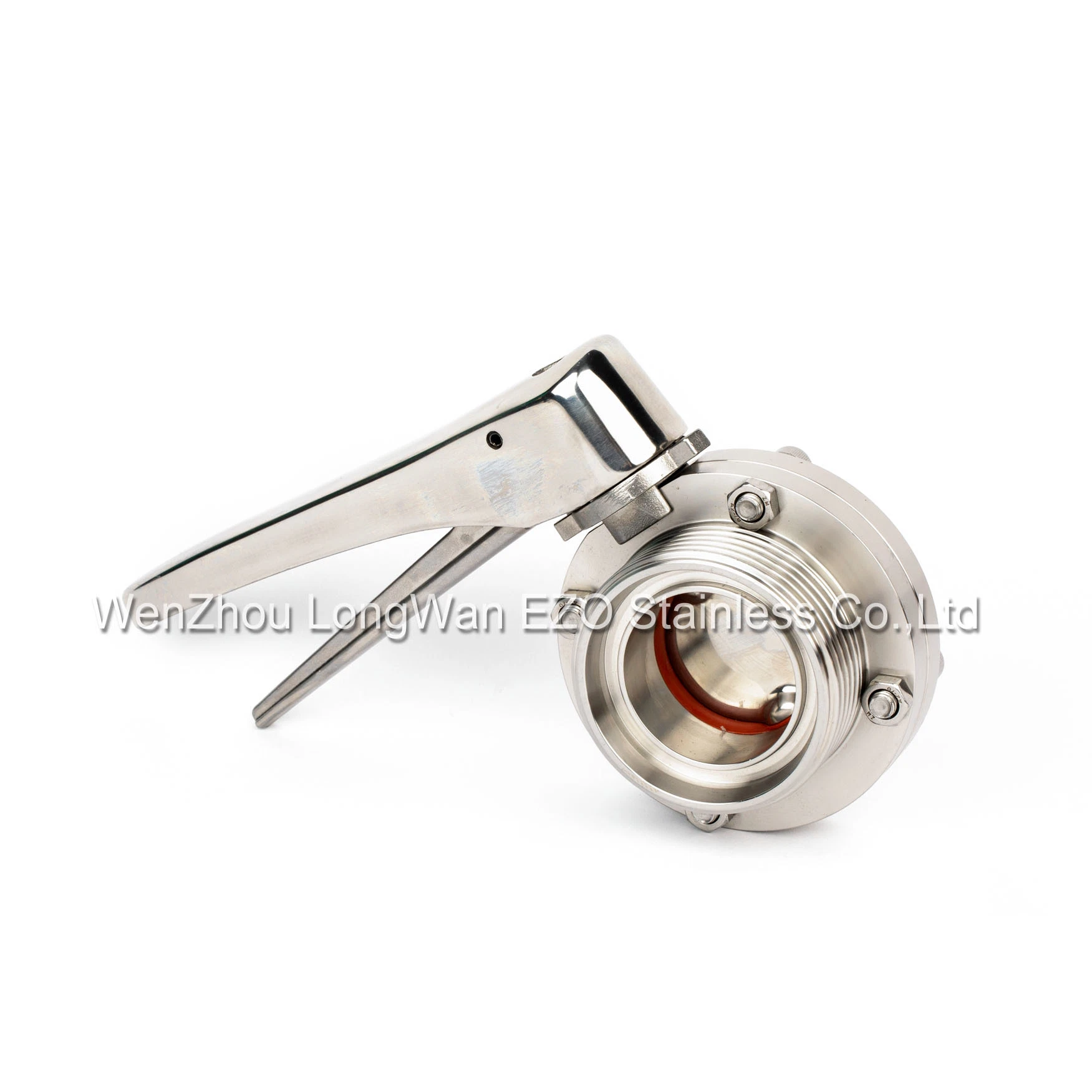 Stainless Steel Sanitary Pneumatic Spring Return Butterfly Valve (JN-BV 1008)