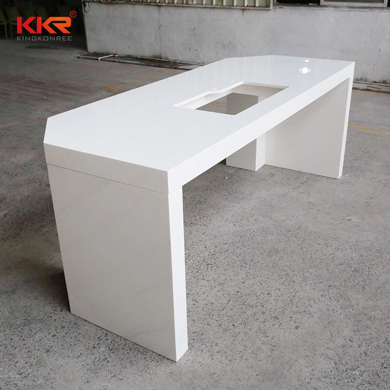 Customized Solid Surface Kitchen Island Countertop Kitchen Bar Counter Designs Free Standing Kitchen Counter