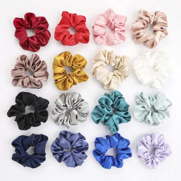 Mujeres al por mayor Multicolor suave Velvet pelo liso Circulo scrunchies Zipper Bolsillo ponytail Holder anillo Accesorios para el pelo a granel