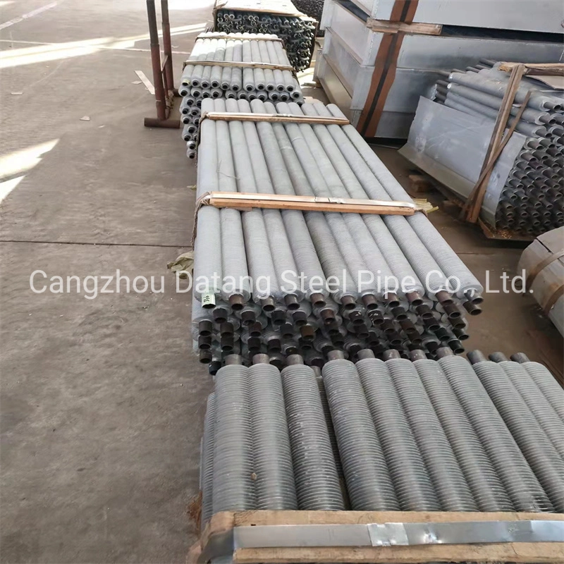 2" Galvanised Finned Pipe for Hot Water Heating Eg Poultry, Hot Dipped Galvanized Fin Tube, Extruded Finned Tube