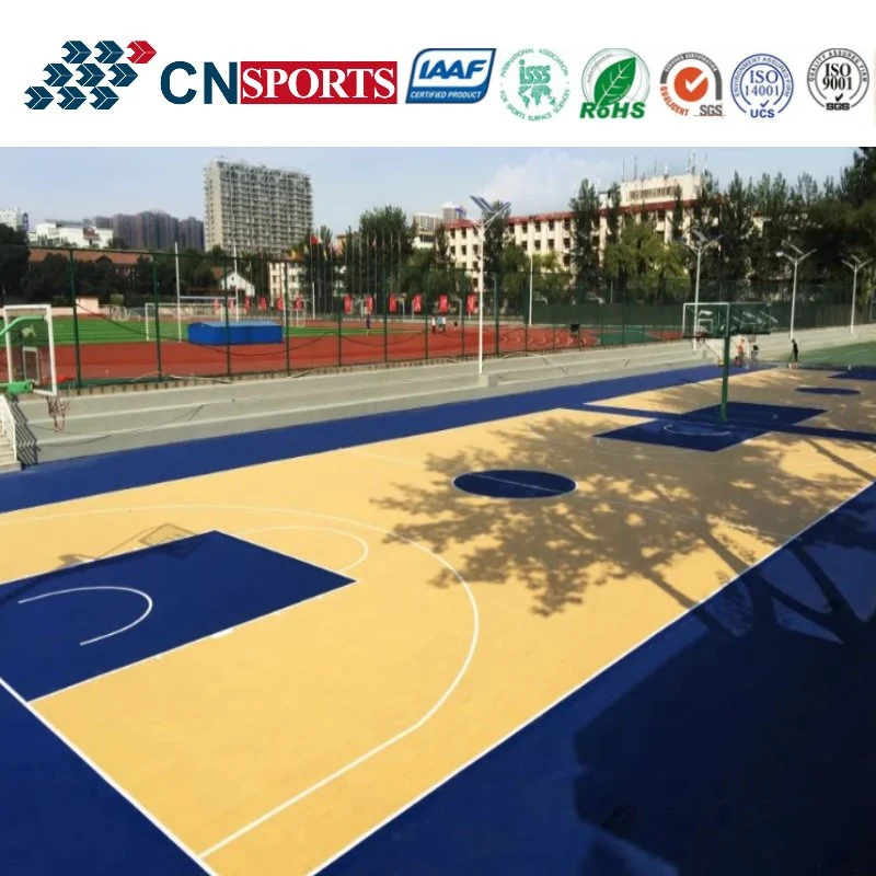 Silikon PU Basketball Sportplatz Bodenbelag Indoor / Outdoor Multi Functional Game Gericht