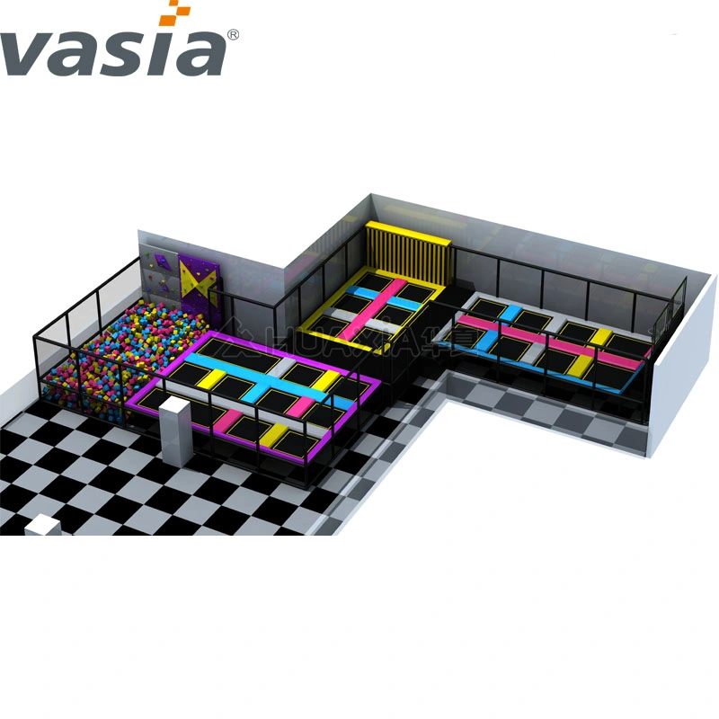 2020 muro de escalada de espuma personalizada Pit trampolín Park Parque de Atracciones Indoor