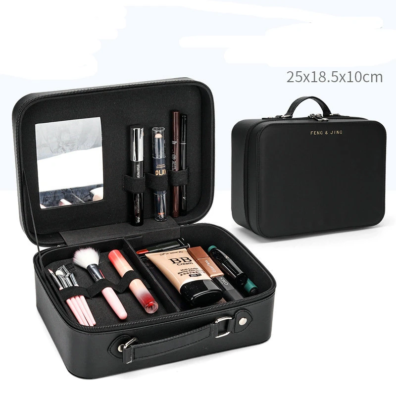 Travel Makeup Case Professional Cosmetic Makeup Bag Organizer Makeup Boxes with Compartments Esg12594