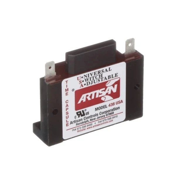 Brand-New Artisan Controls-438USA Timer-10mA-to 1A-Inductive 1 to 1024-Second 0.25-Faston Type-Time Delay-Relays Good-Price