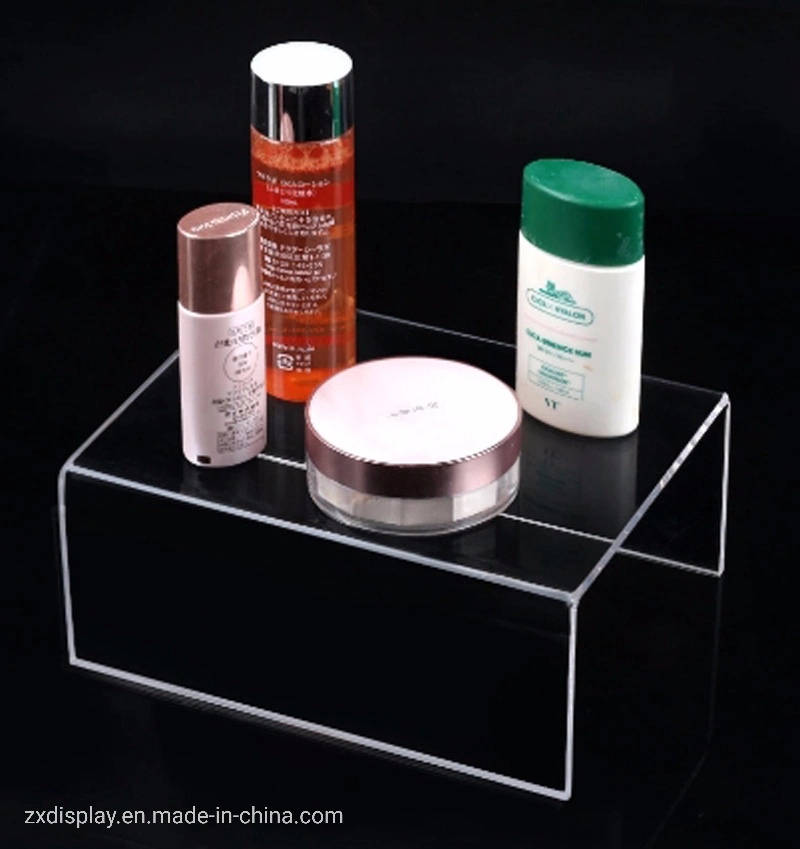 Small Acrylic Hot Selling Goods Risers Cosmetic Display Stand Can Be Used for Store Shelves