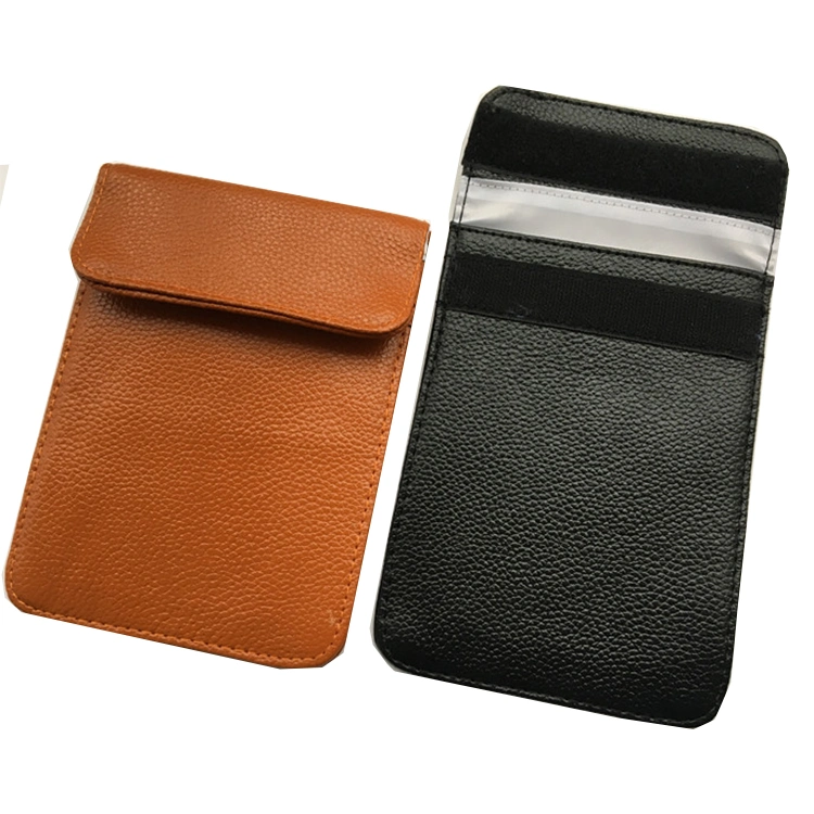 High quality/High cost performance Real Leather Car Key Fob Signal Blocking Case