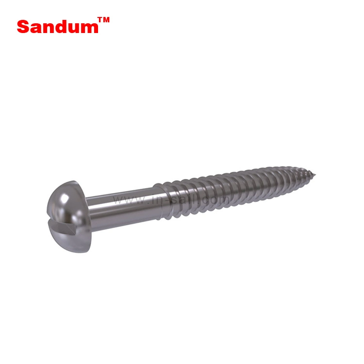 Wholesale/Supplier Customzied DIN96 Slotted Round Head Wood Screws