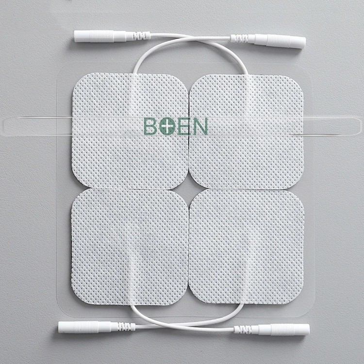 50*50mm Tens Electrode Pad with 2.0mm Pin Connector Pigtail