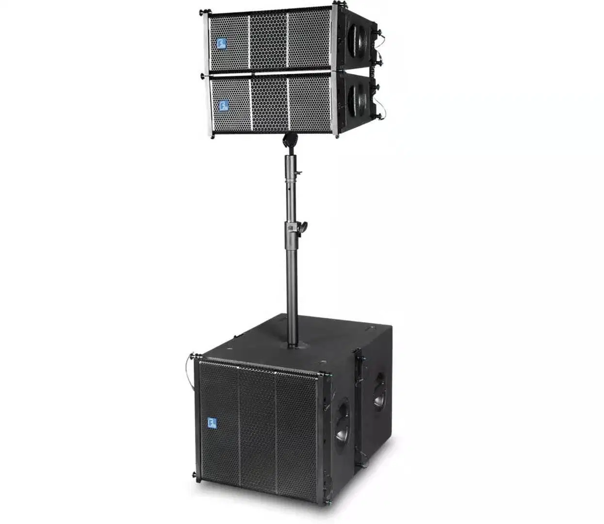 PA Speaker Dual 6 Inch PRO Audio Professional Line Array Speaker 16 Active Powered Subwoofer Line Array System Pictures & Photos