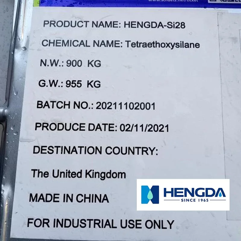 Min 99% Tetraethoxysilane, Nº CAS: 78-10-4, silicato de etilo, IS28, Teos,