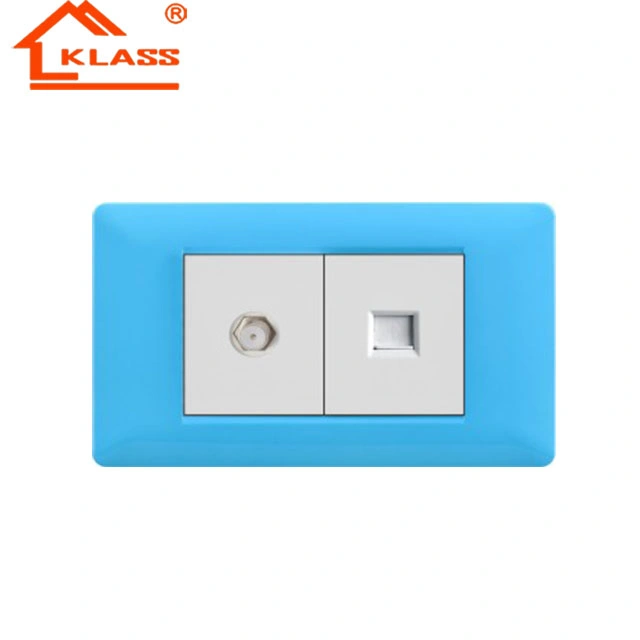 Electric Schuko Socket with 2gang Switch