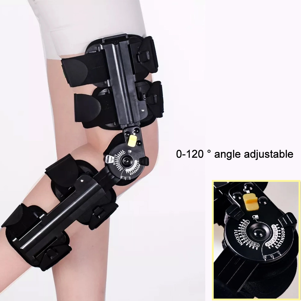 Physical Therapy Medical Knee Brace for Post Op Fixation Orthopedic Knee Hinged Brace