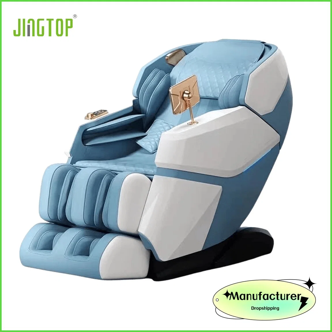 Jingtop OEM Wholesale/Supplier Health Care 4D Automatic Deluxe Best Ghe Massage Chair with Kneading Foot Massager