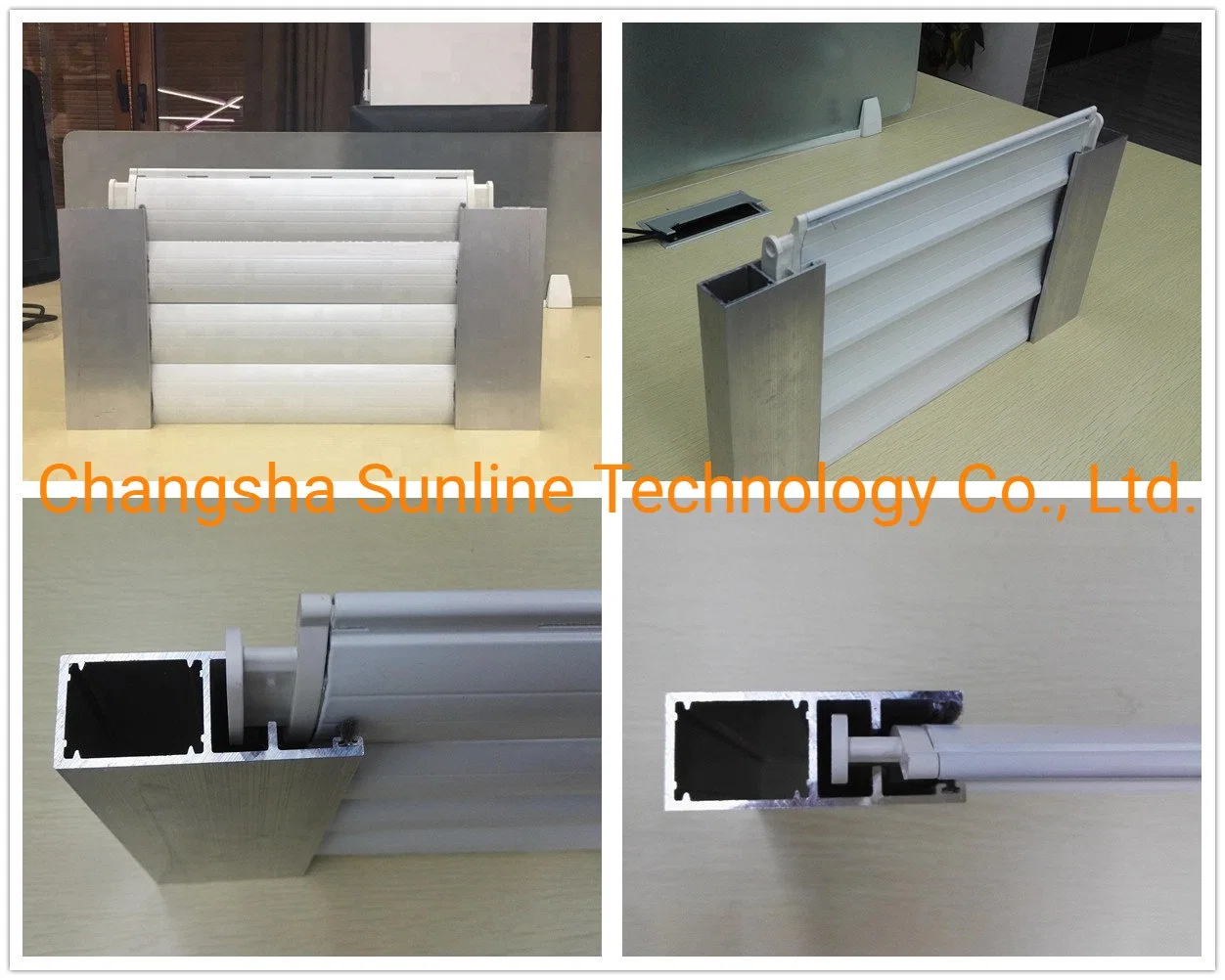 Aluminum Motorized Roller Shutter Window/Roller Blinds