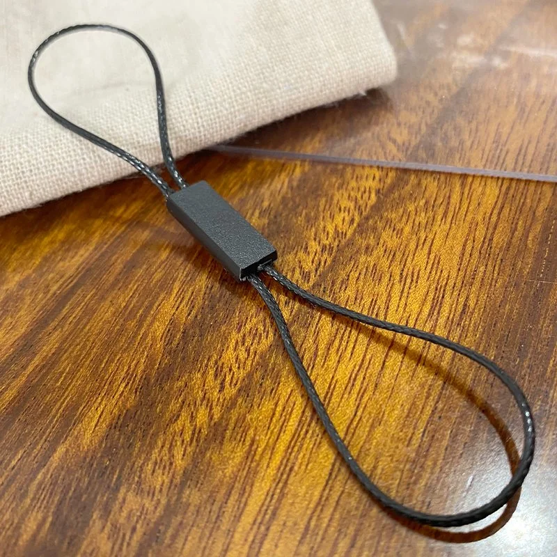 Оптовый пластиковый герметизирующий ярлык Wax шнур пустой кирпич белый/черный струн Метки для вещей и мешков