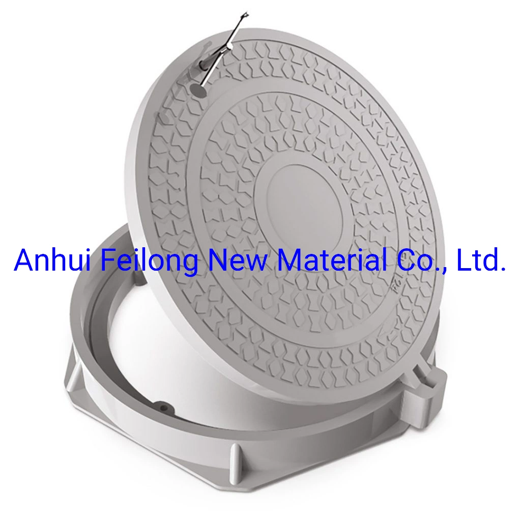 Customized Sewage Rainwater Round Square Waterproof Composite Resin GRP Manhole Cover