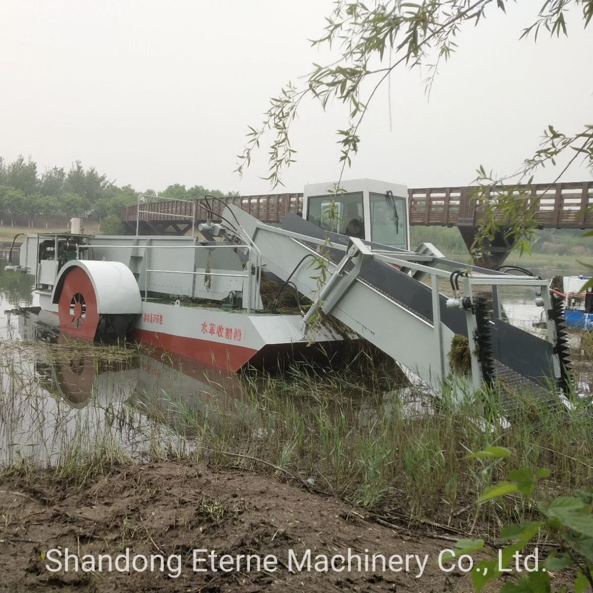 Máquina de limpeza do rio/barco/navio para a lixeira flutuante de infestantes aquáticas Rios Lagos e mar