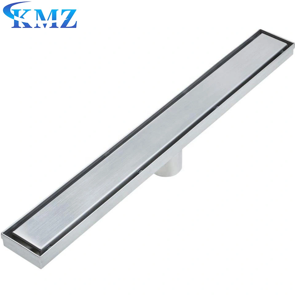 Factory Price Reversible 2-in-1 Flat Cover Stainless Steel 24 Inch Linear Shower Drain for Bathroom