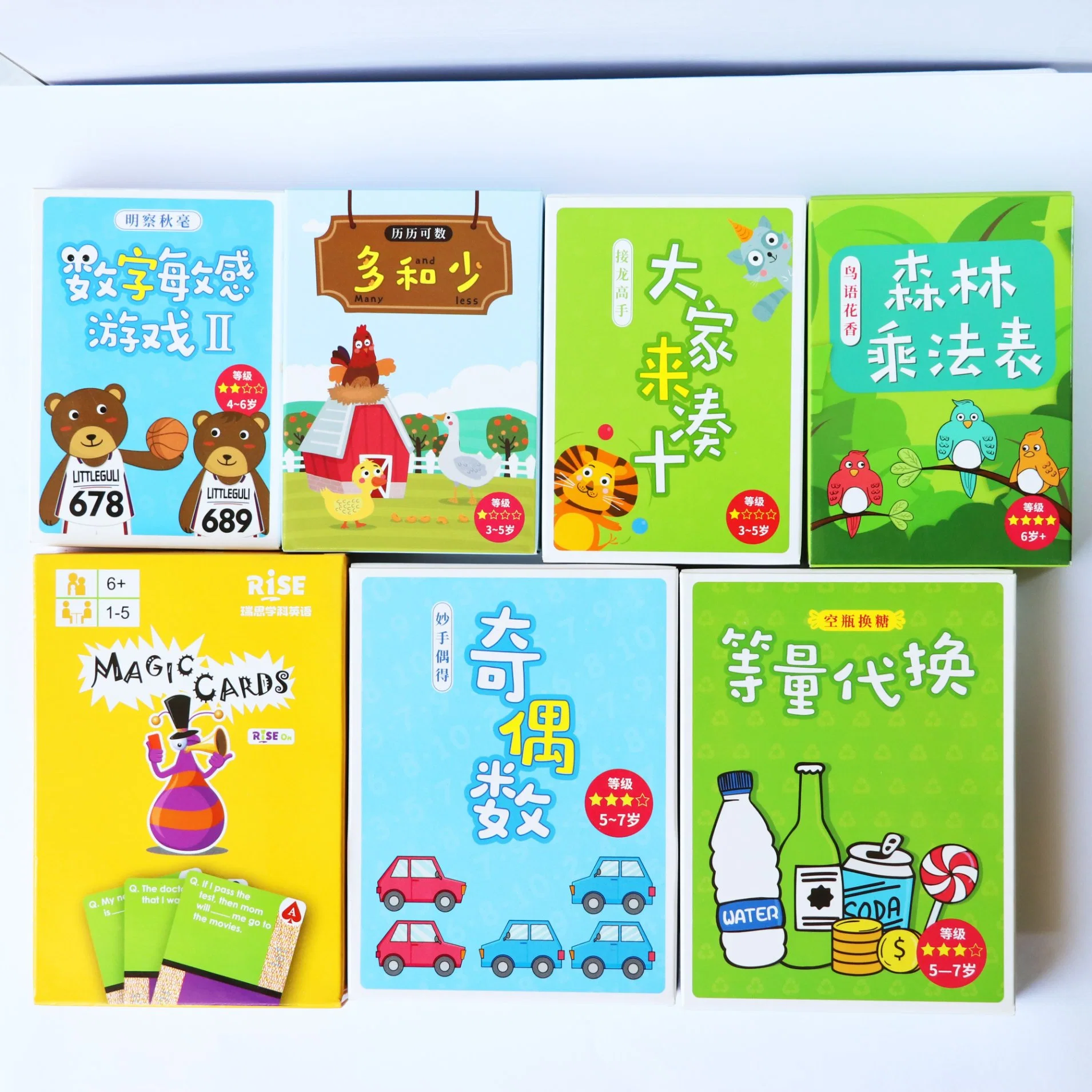 Kids Playing Cards Custom Packagingcard Game Playing Education Childrenflash Card