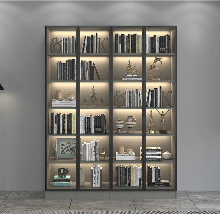 Display Cabinet Combined Glass Door High-Grade Wardrobe Drawer Cabinet Aluminium