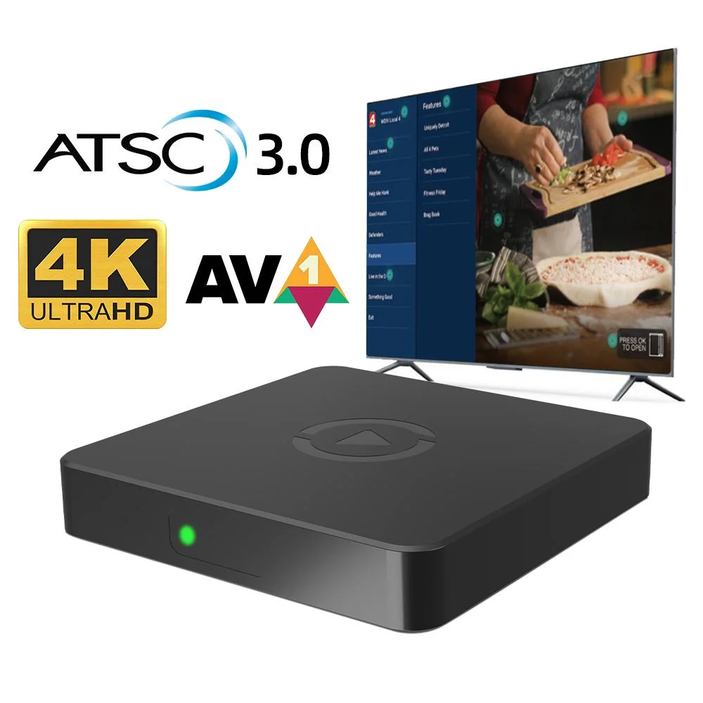 Caixa de TV personalizada ATSC 3.0 4K ATSC3 Set Top Box Sintonizador de TV ATSC Android digital