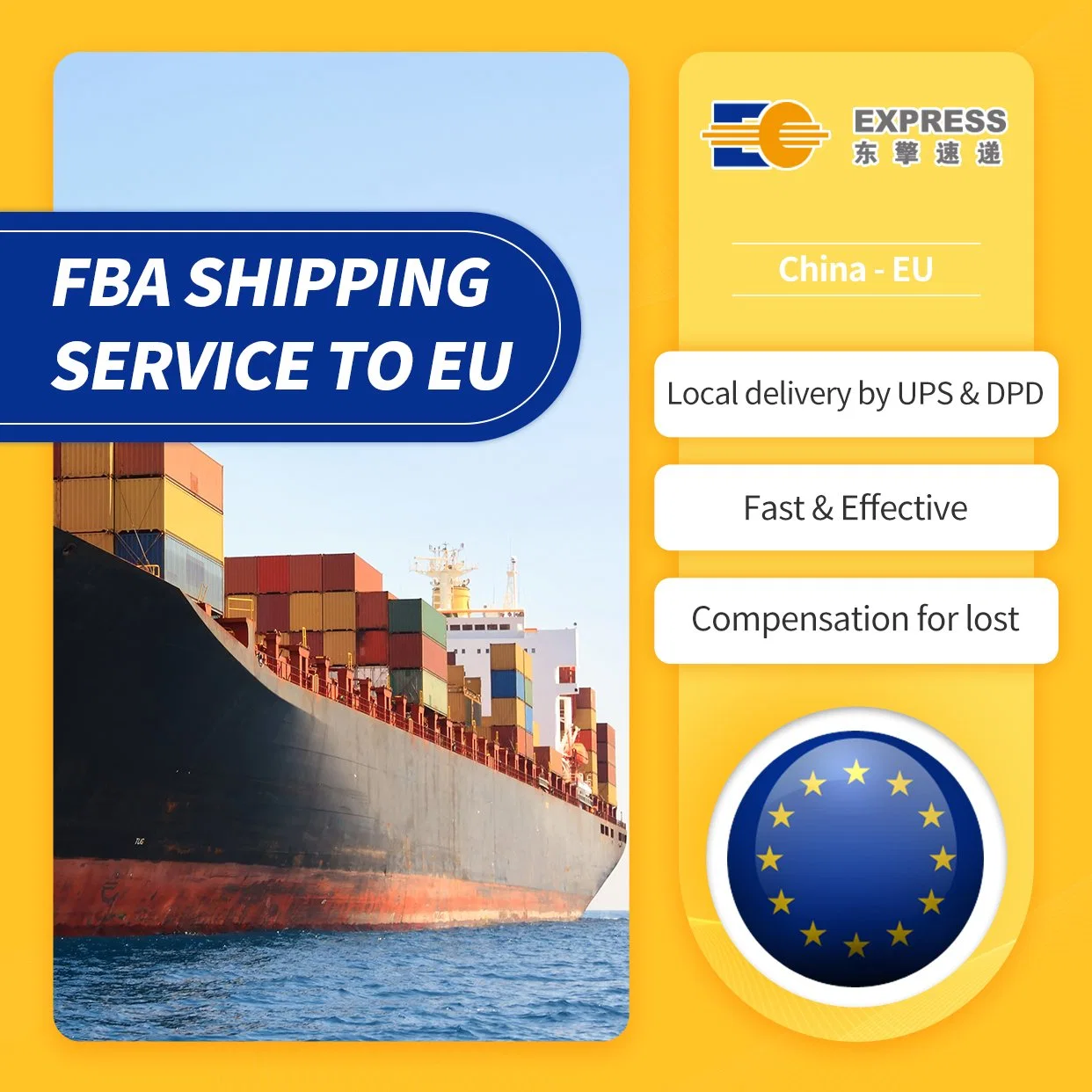 Freight Forwarding Service de la Chine à l'UE de fret ferroviaire rapide