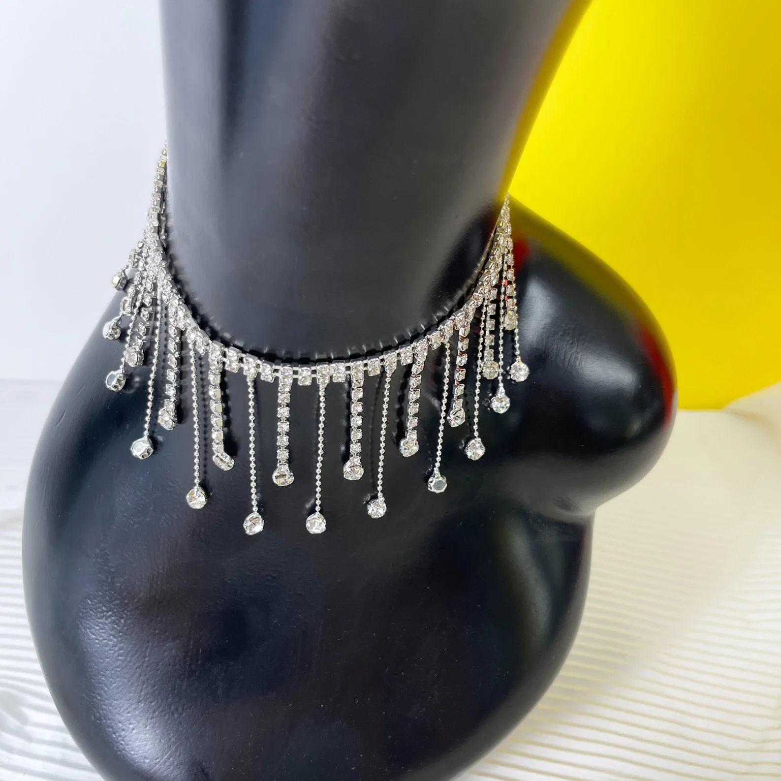 Crystal Rhinestone Chain Blingbling Fringe Stone for Garment