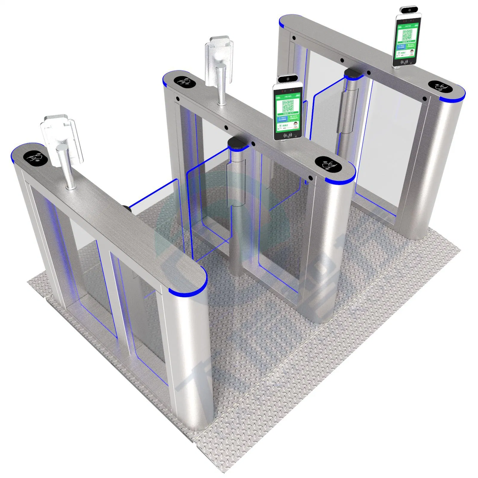 2022 Top Qualiy Fingerprint /RFID Barreira Catraca semiautomático