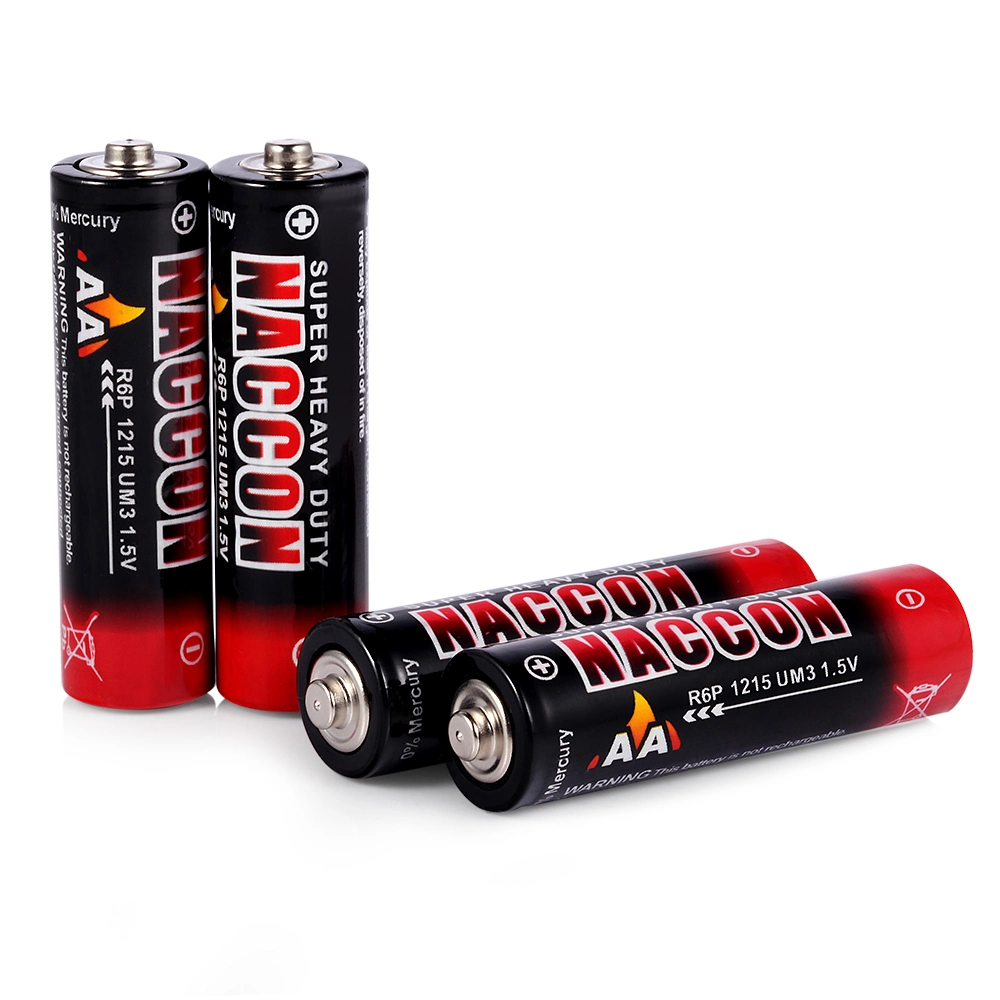 R6p, AA, Um-3, 1.5V Primary Super Power Carbon Dry Batteries