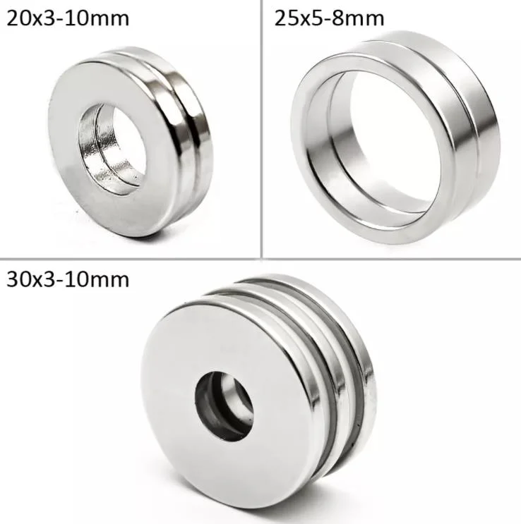 High Grade Neodymium Ring Magnet with Nickel Plating