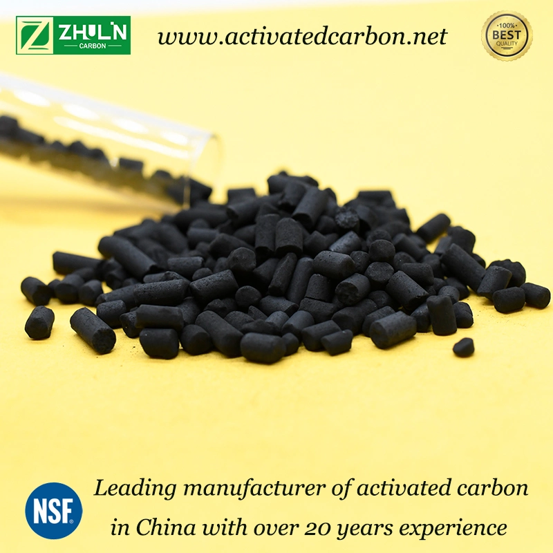 Iodine 900-1050mg/G Activated Carbon Pellet Form Coconut Shell Based