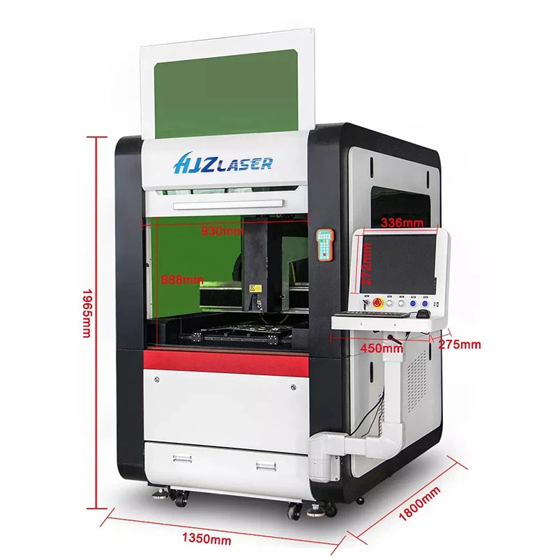 Hjz 1000W Hochpräzise Faserlaser-Schneidmaschinen für Silizium Stahl-Eyeframe Metall Gravieren und Schneiden