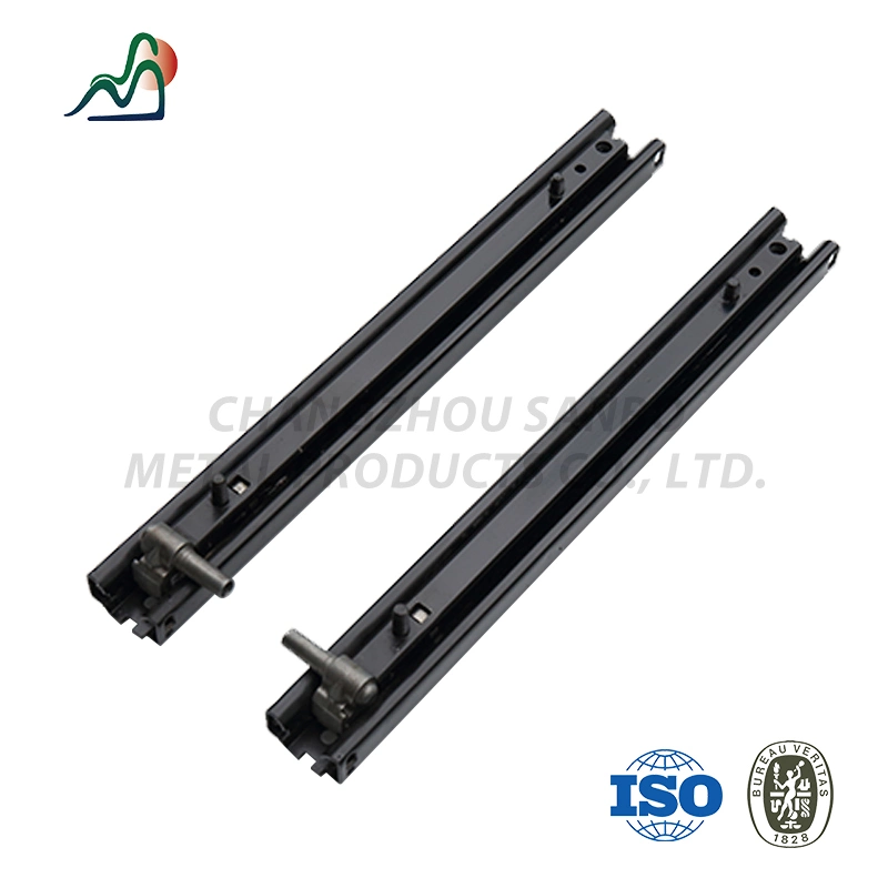 Supplier Auto Accessory Black-Coated Engineering Vehicle Seat Slider Rail for Mounting Bolts