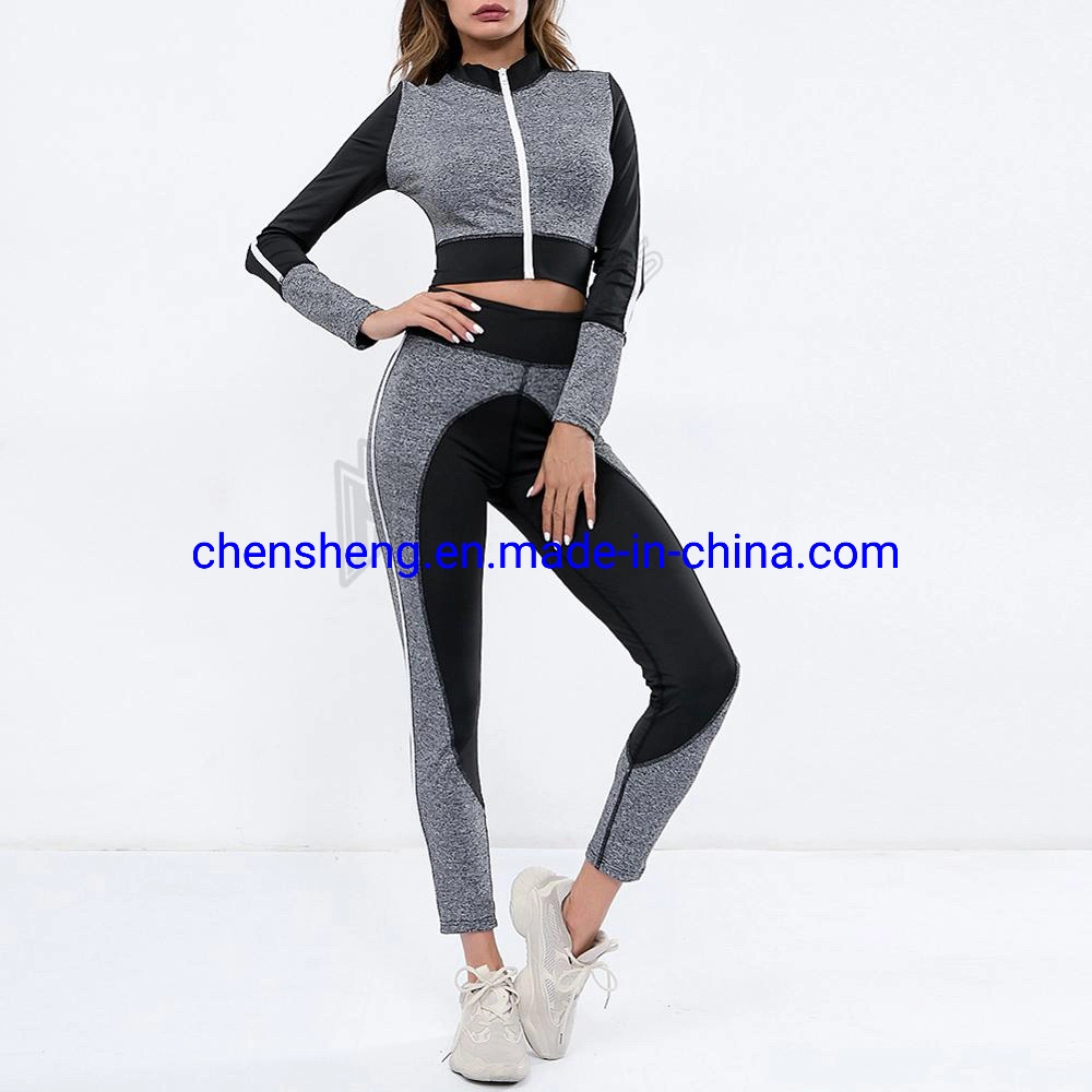 Soft Cotton Comfort Side Panel Sports Wear Running Women Tracksuit Female Dry Fit Sports Wear for Gym Yoga