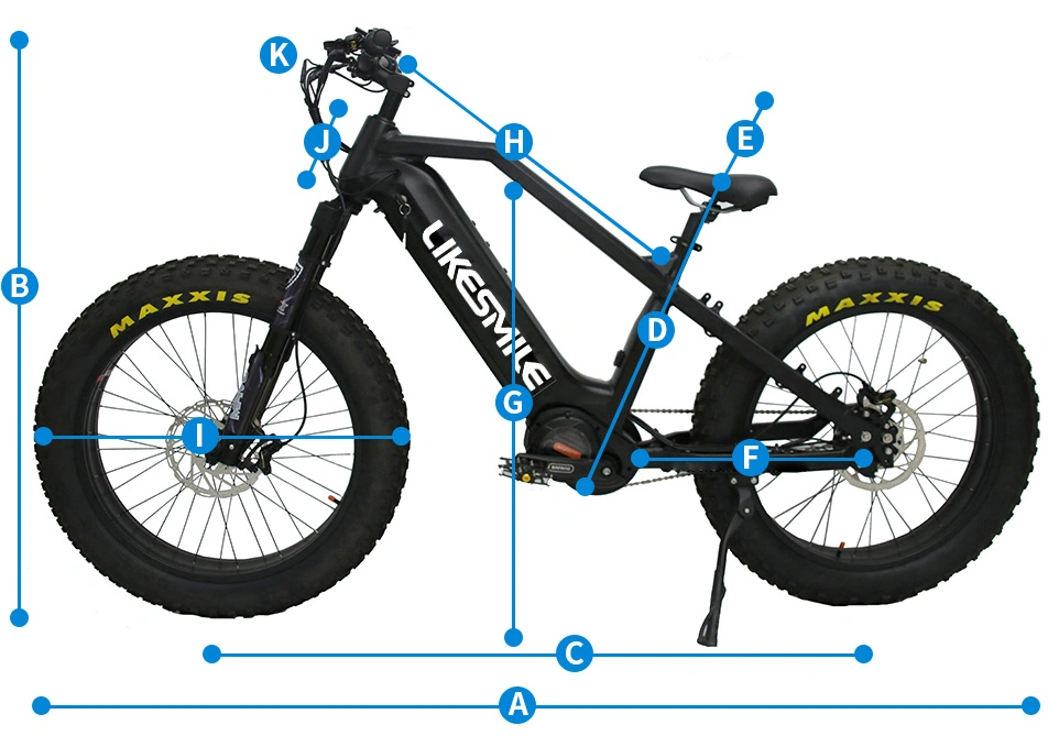 Электрические горные велосипеды с улучшенными внедорожными возможностями KKE Air Fork, Travel 140mm Ebike Electric Bike