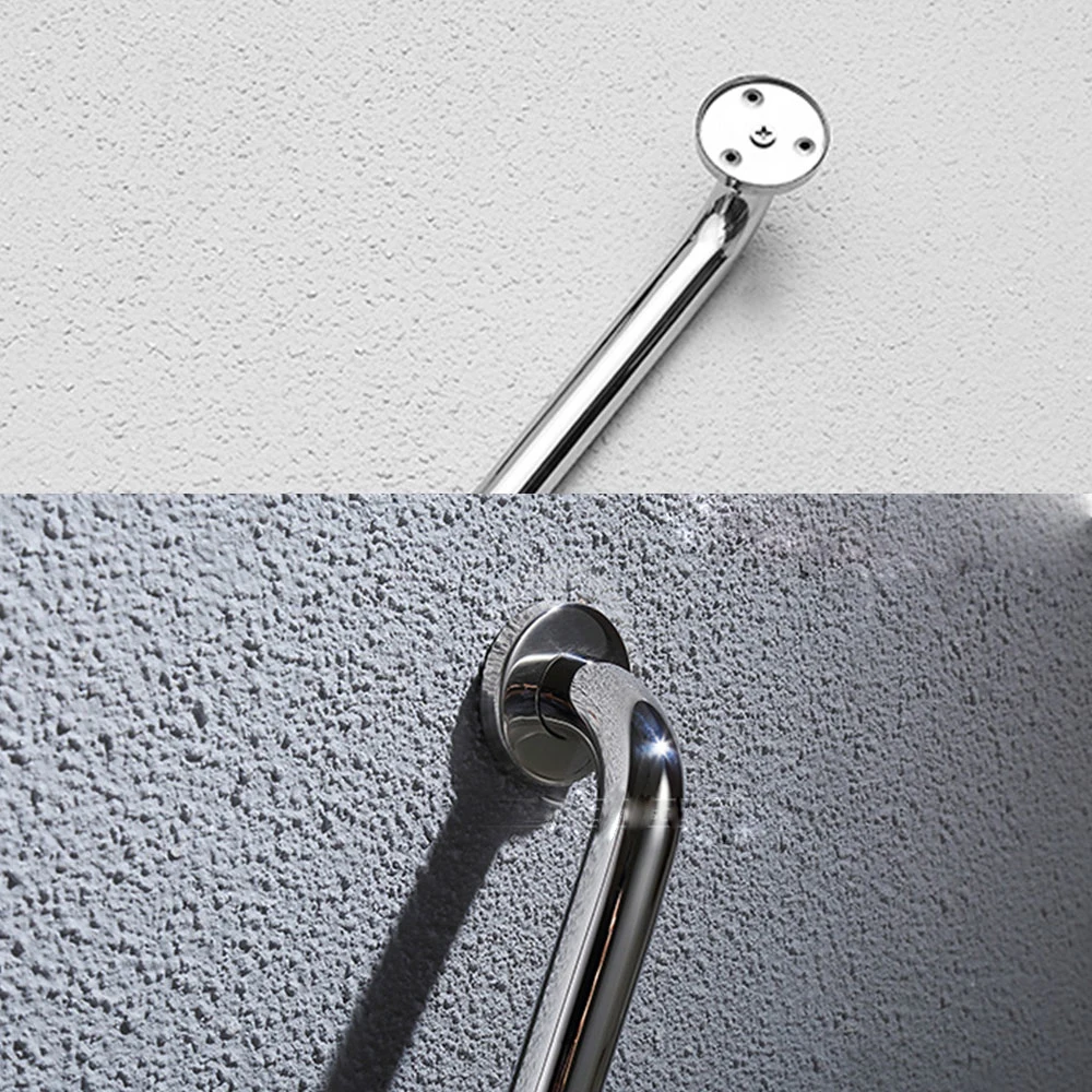 Stainless Steel Edge to Edge Line Shape Nylon Rab Grab Bar for The Bathroom Shower, Dress Room