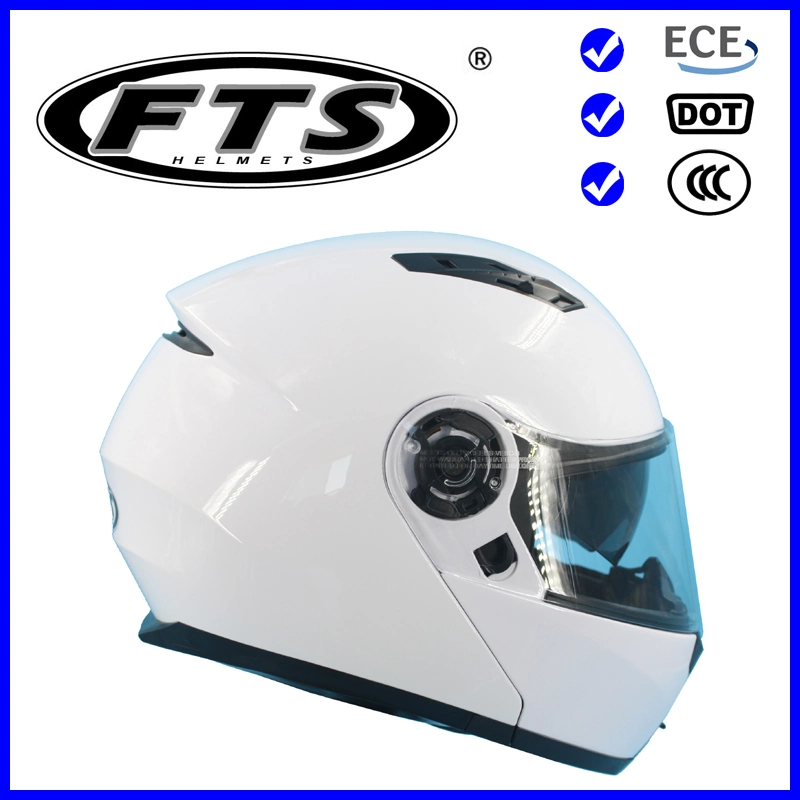 Accesorios de moto casco modular ABS Protector de seguridad de toda la cara de la mitad, plegable, con un punto y certificados de la CEPE de carbono de visera Pinlock