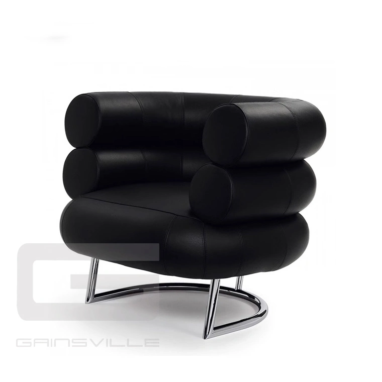 Luxury Single Green Fabric Black Small Sofa Hotel Living Room Metal Balcony Leisure Chair