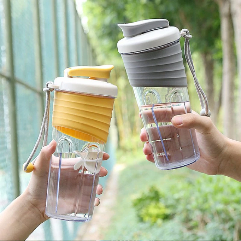 New Direct Drinking Portable Water High Temperature Resistant Protein Shaker Water Bottle