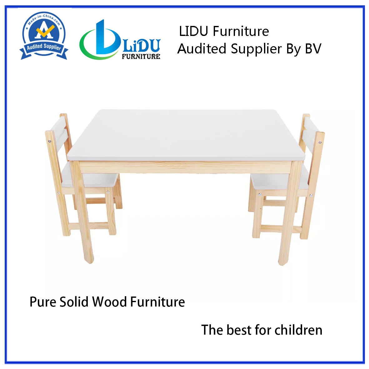 Kids Play Table with Chair/Wooden Preschool Chair/Study Table and Chairs/Table for Kids/Activity Table for Playroom