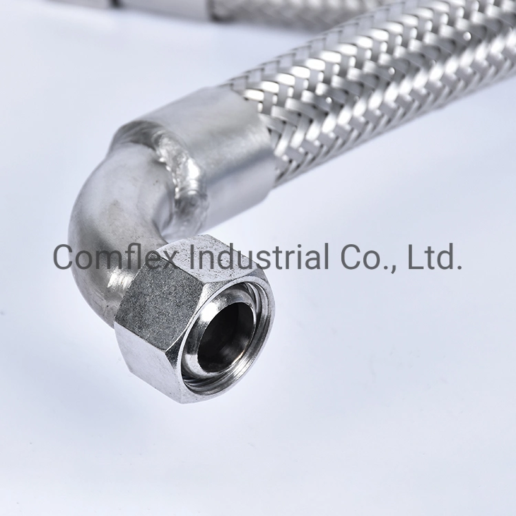 High Pressure Stainless Steel Wire Braided Flange Joint Flexible Metal Hose