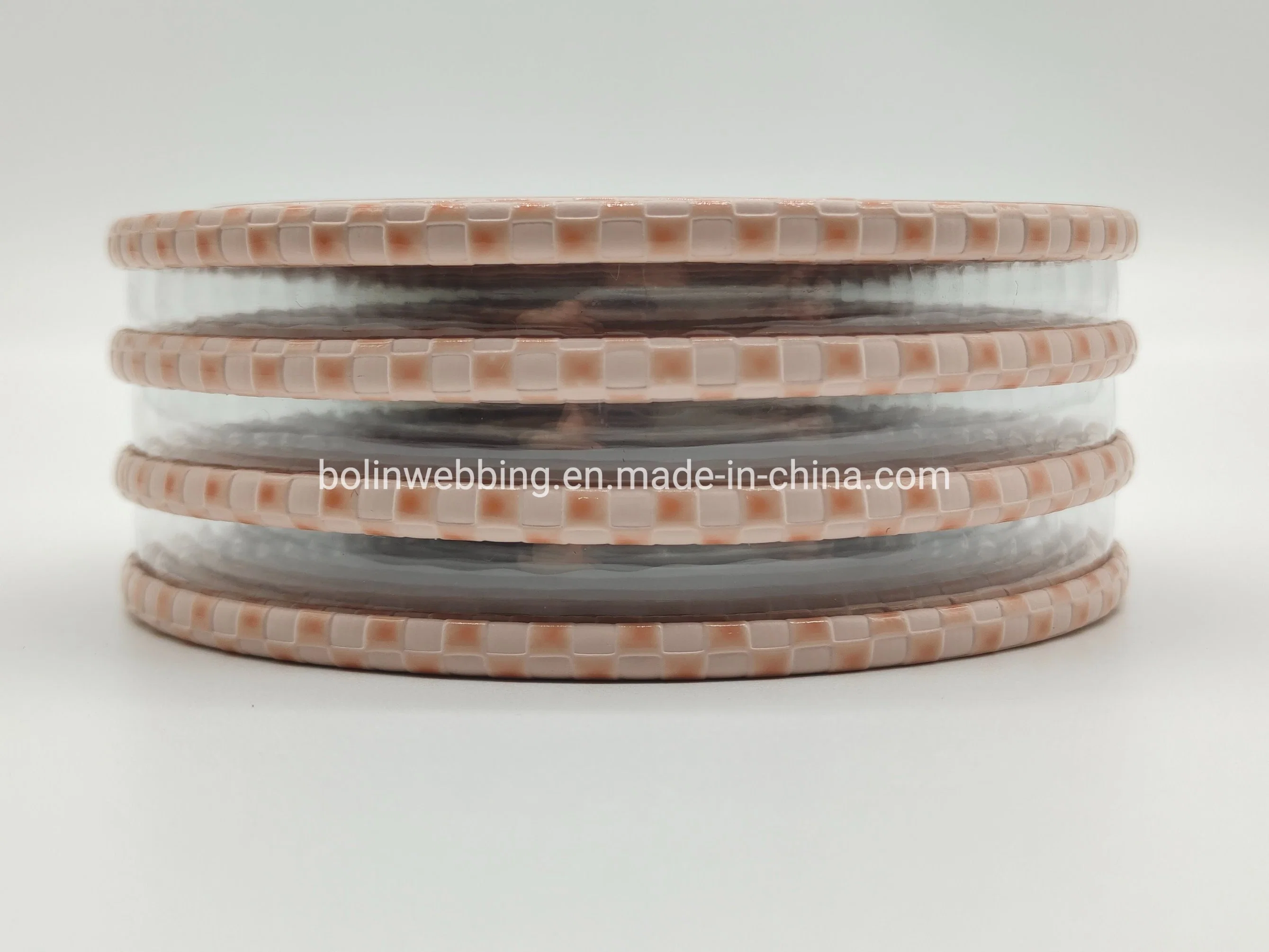 35mm Dobra em PVC transparente sobre a fábrica de elástico grosso dobre PU Correias para chinelos Praça Verão lâminas planas Toe sapatos e sandálias de Praia Mole