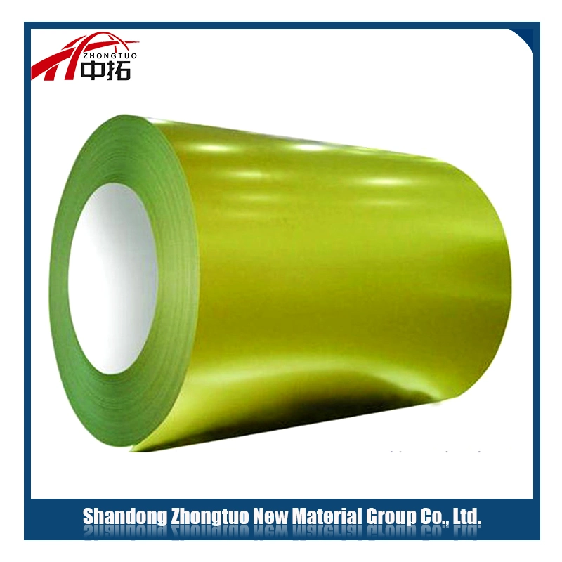 ASTM A792 Ral9003 PVC Plastic Film PPGL Prepainted Steel Coil