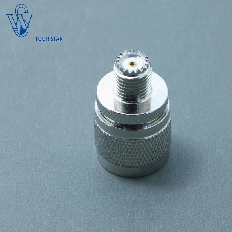 Electrical Waterproof RF Coaxial UHF Male Plug Connector to Mini-UHF Female Connector Adapter