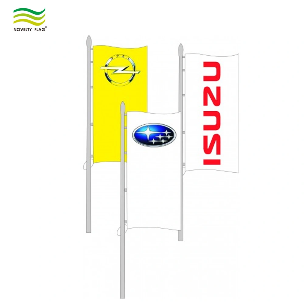 Outdoor Knitted Polyester Street Vertical Avenue Advertising Banners